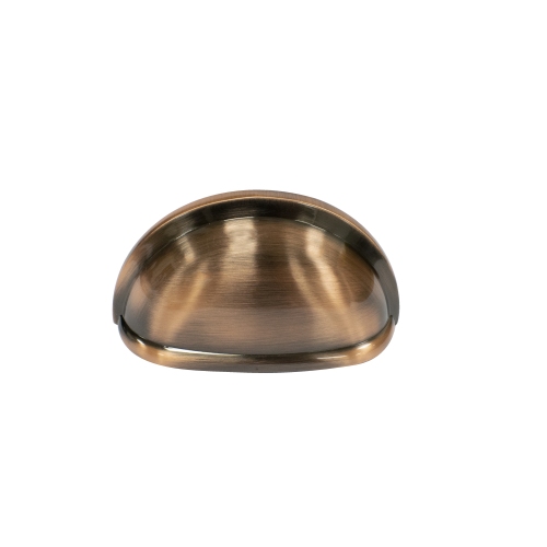 85mm Shaker Style Cup Handle Gloss Brushed Copper Finish