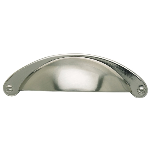 64mm Shaker Style Cup Handle Brushed Nickel Finish