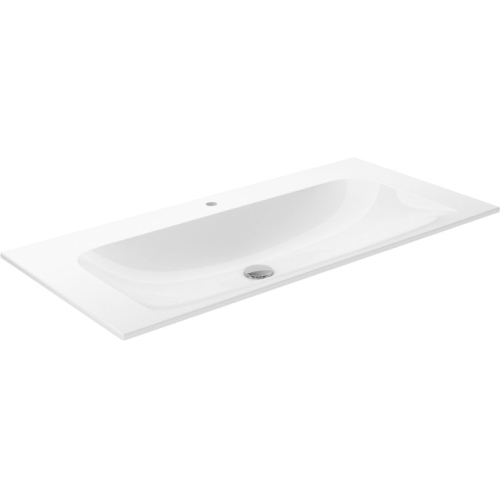 Keuco Basins - Plan Ceramic Basin, 1TH, 1005 x 17 x 493mm