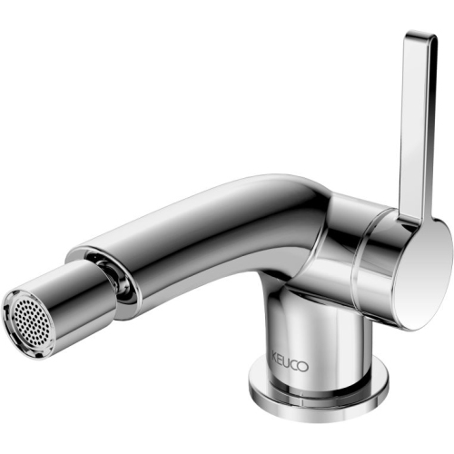 Keuco Taps & Wastes - Edition 400 Single Lever Bidet Mixer With Pop-Up Waste